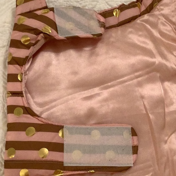 Puff Polka Dot Doggy Coat, Size M - Picture 4 of 8